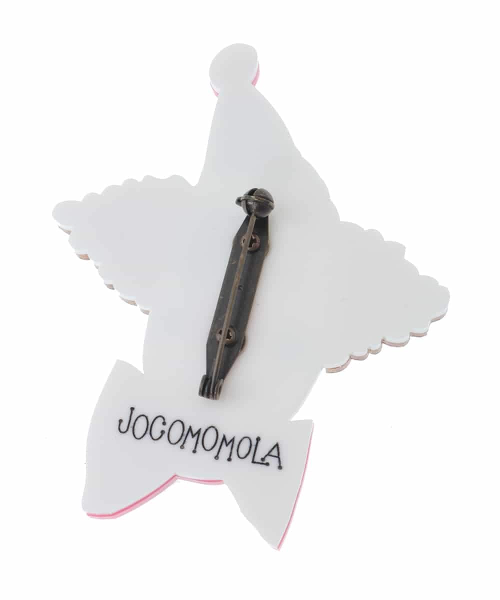 GG2JQ32070 Jocomomola(ホコモモラ) ピエロアクリルネックレス アイボリー
