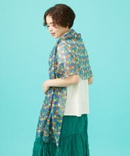 GG3CA30100 Jocomomola(ホコモモラ) フラワープリントストール ネイビー