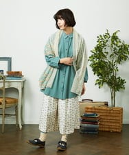 GG3CD30130 Jocomomola(ホコモモラ) フラワーレースドッキングストール アイボリー