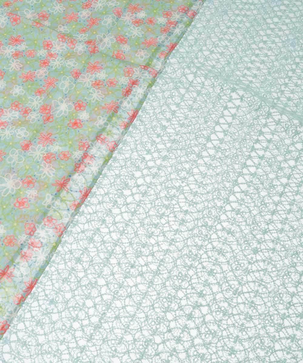 GG3CD30130 Jocomomola(ホコモモラ) フラワーレースドッキングストール ライトブルー