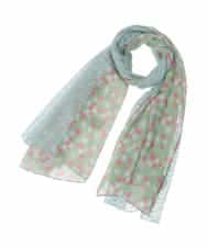 GG3CD30130 Jocomomola(ホコモモラ) フラワーレースドッキングストール ライトブルー