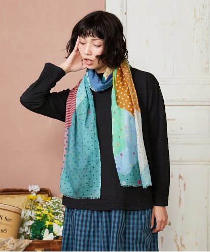 GG3DD30110 Jocomomola ドットコットンストール