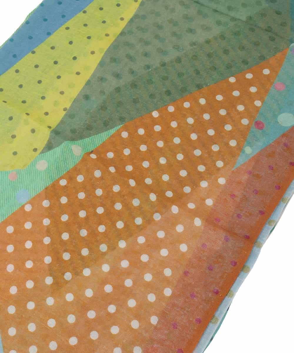 GG3DD30110 Jocomomola(ホコモモラ) ドットコットンストール ライトブルー