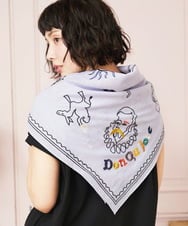 ドン・キホーテ アニマルモチーフ刺繍大判スカーフ(ストール・マフラー