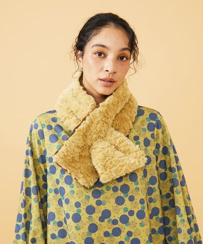 GG3LA31100 Jocomomola 【2WAY】リバーシブルフェイクファーティペット