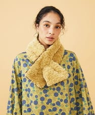 GG3LA31100 Jocomomola(ホコモモラ) 【2WAY】リバーシブルフェイクファーティペット ベージュ