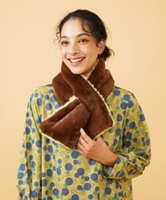 GG3LA31100 Jocomomola(ホコモモラ) 【2WAY】リバーシブルフェイクファーティペット グリーン