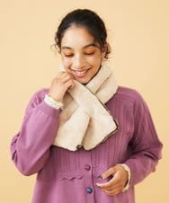 GG3LA31100 Jocomomola(ホコモモラ) 【2WAY】リバーシブルフェイクファーティペット グリーン