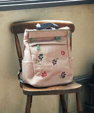 GG5CD30140 Jocomomola(ホコモモラ) フラワー刺繍トートリュック グレー