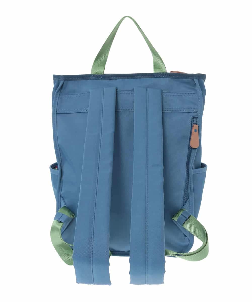 GG5CD30140 Jocomomola(ホコモモラ) フラワー刺繍トートリュック ブルー