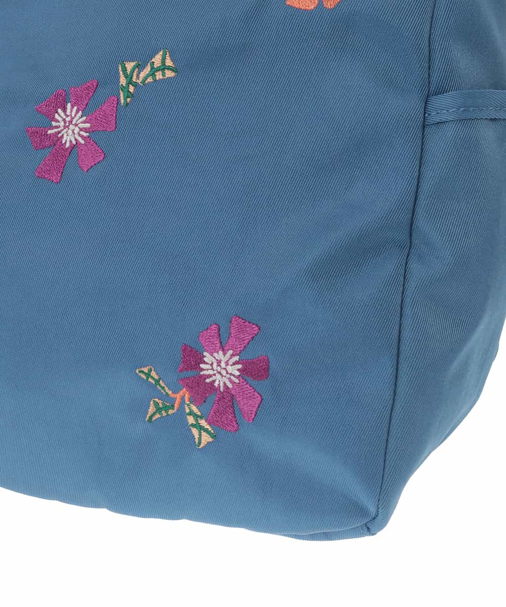 GG5CD30140 Jocomomola(ホコモモラ) フラワー刺繍トートリュック ブルー