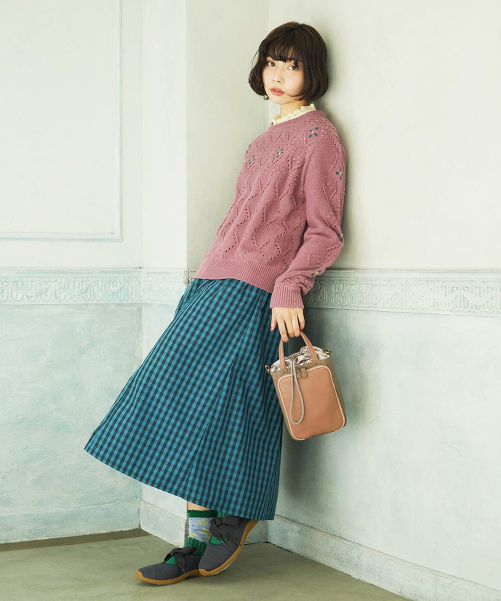 GG5CD31130 Jocomomola(ホコモモラ) 【2WAY】配色デザインミニショルダーバッグ ピンク