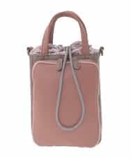 GG5CD31130 Jocomomola(ホコモモラ) 【2WAY】配色デザインミニショルダーバッグ ピンク