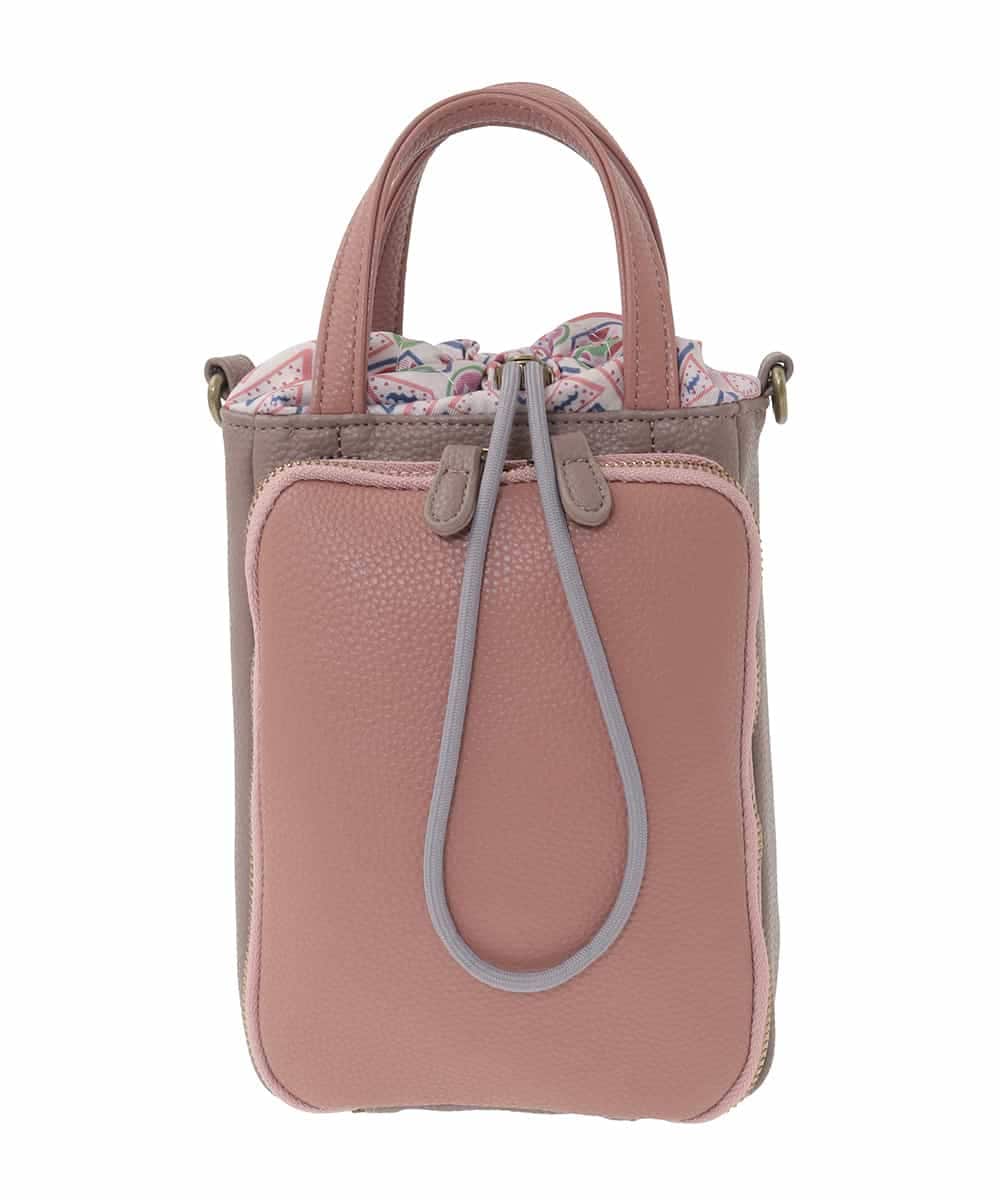 GG5CD31130 Jocomomola(ホコモモラ) 【2WAY】配色デザインミニショルダーバッグ ピンク