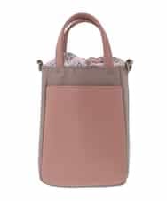 GG5CD31130 Jocomomola(ホコモモラ) 【2WAY】配色デザインミニショルダーバッグ ピンク