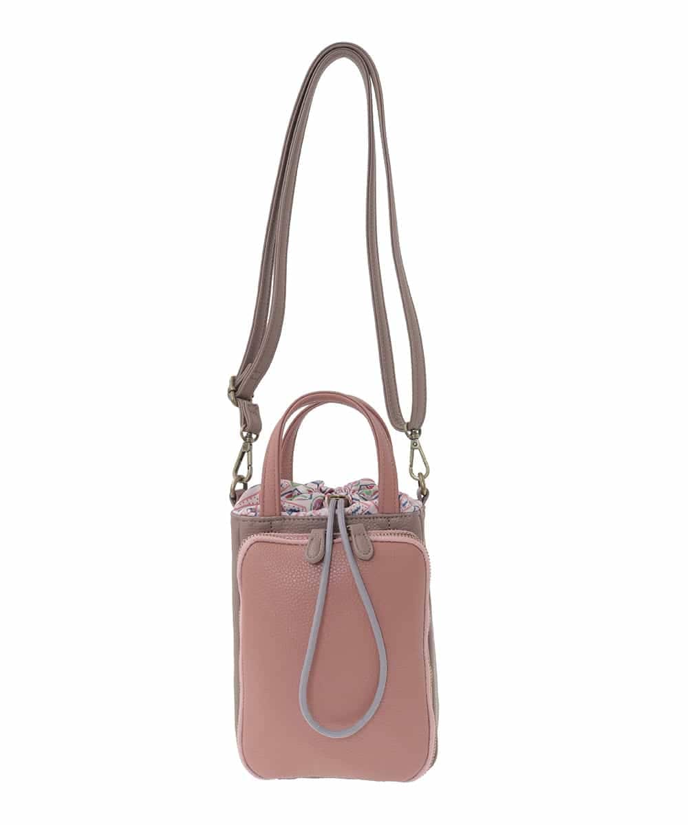 GG5CD31130 Jocomomola(ホコモモラ) 【2WAY】配色デザインミニショルダーバッグ ピンク