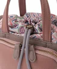 GG5CD31130 Jocomomola(ホコモモラ) 【2WAY】配色デザインミニショルダーバッグ ピンク