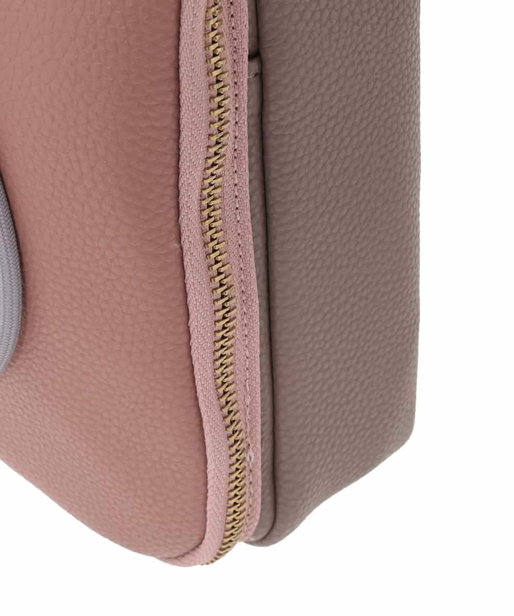 GG5CD31130 Jocomomola(ホコモモラ) 【2WAY】配色デザインミニショルダーバッグ ピンク