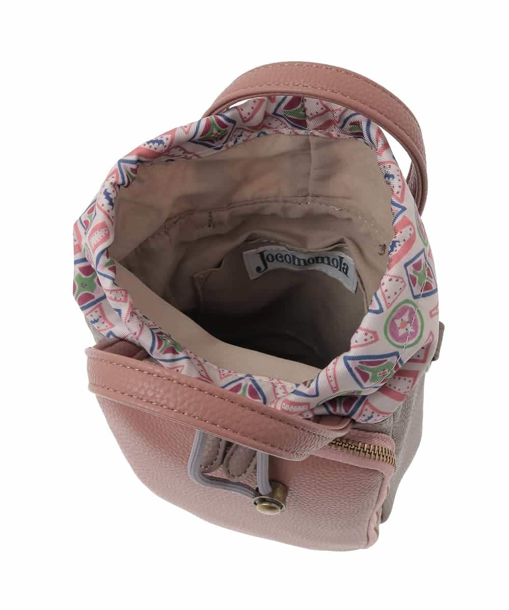 GG5CD31130 Jocomomola(ホコモモラ) 【2WAY】配色デザインミニショルダーバッグ ピンク
