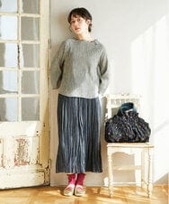 GG5DA32170 Jocomomola(ホコモモラ) 【2WAY】フラワー刺繍ハンドル付きショルダーバッグ ブラック