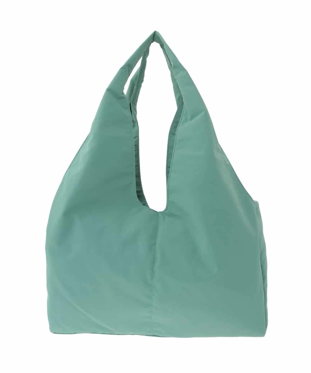 GG5DD30150 Jocomomola(ホコモモラ) フラワー刺繍ナイロントートバッグ グリーン