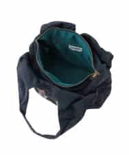 GG5DD30150 Jocomomola(ホコモモラ) フラワー刺繍ナイロントートバッグ グリーン