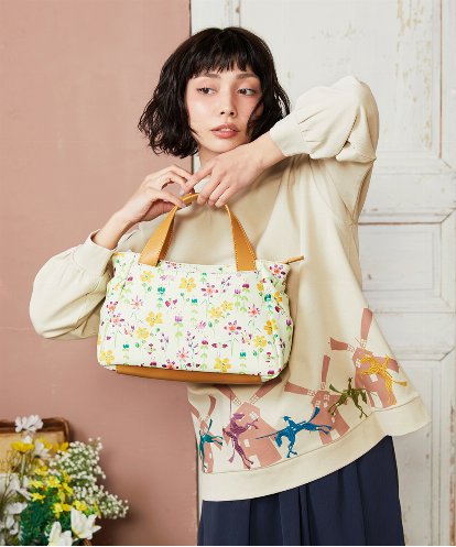 GG5DD31170 Jocomomola 【2WAY】フラワープリントトートバッグ