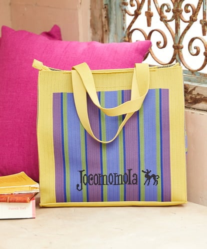 GG5DE32140 Jocomomola ストライプロゴデザイントートバッグ