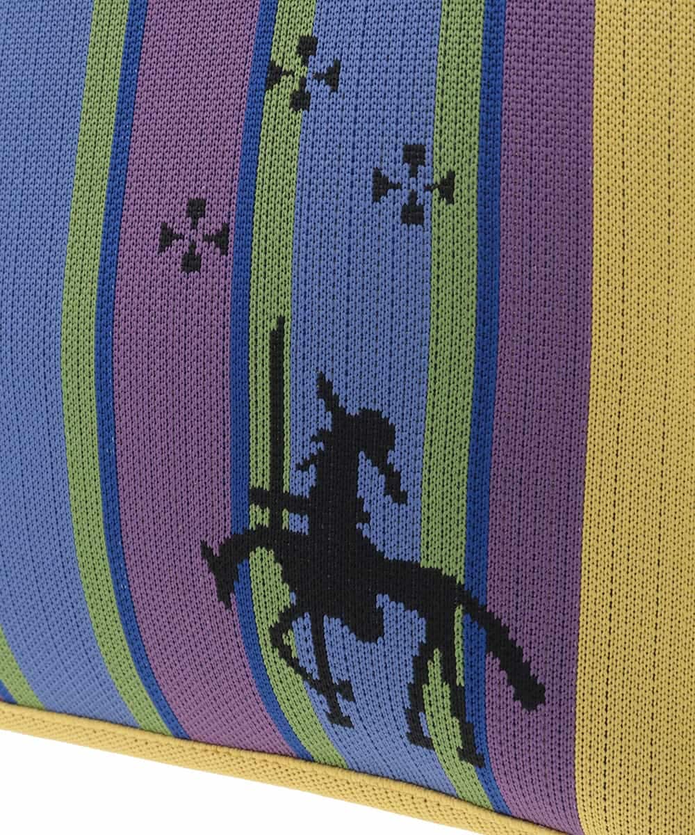 GG5DE32140 Jocomomola(ホコモモラ) ストライプロゴデザイントートバッグ イエロー