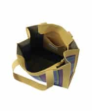 GG5DE32140 Jocomomola(ホコモモラ) ストライプロゴデザイントートバッグ イエロー