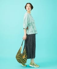 GG5FA31160 Jocomomola(ホコモモラ) タッセル付きペーパーバッグ グリーン
