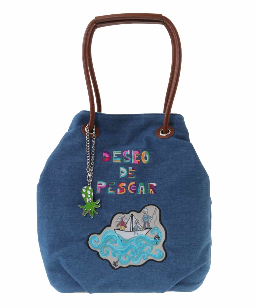 チャーム付きモチーフ刺繍トート トートバッグ Jocomomola ホコモモラ イトキンオンラインストア チャーム付きモチーフ刺繍トート トートバッグ Jocomomola ホコモモラ イトキンオンラインストア