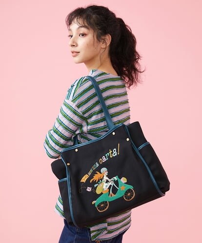 GG5FS30160 Jocomomola JOCOガール刺繍トートバッグ