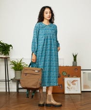 GG5JB31140 Jocomomola(ホコモモラ) 【2WAY】フラワー刺繍トートリュック ベージュ