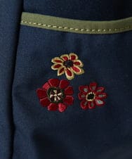 GG5JB31140 Jocomomola(ホコモモラ) 【2WAY】フラワー刺繍トートリュック ベージュ