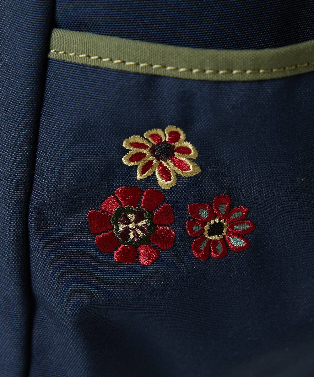 GG5JB31140 Jocomomola(ホコモモラ) 【2WAY】フラワー刺繍トートリュック ベージュ
