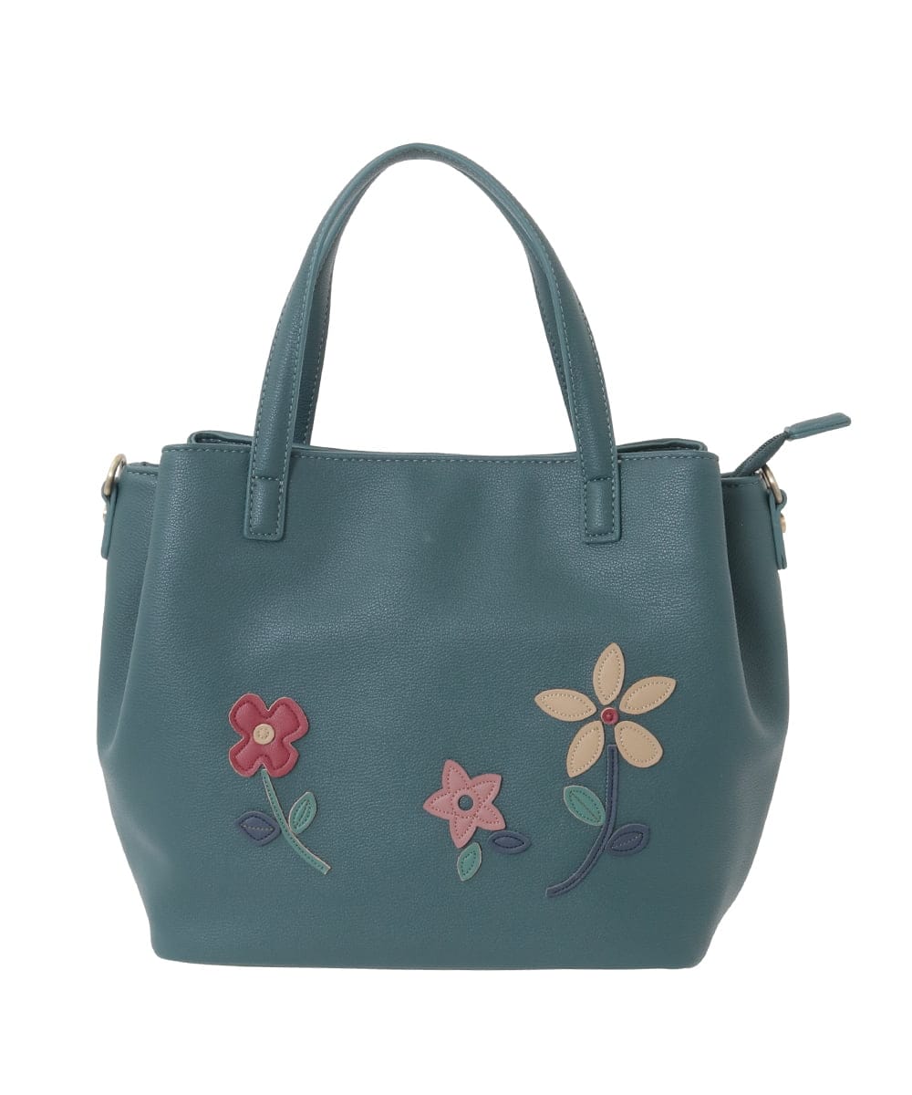 2WAY】フラワーアップリケトートバッグ(トートバッグ) | Jocomomola