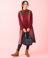 2WAY】フラワー刺繍 キルティングトートバッグ(トートバッグ