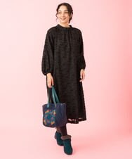 2WAY】フラワー刺繍 キルティングトートバッグ(トートバッグ