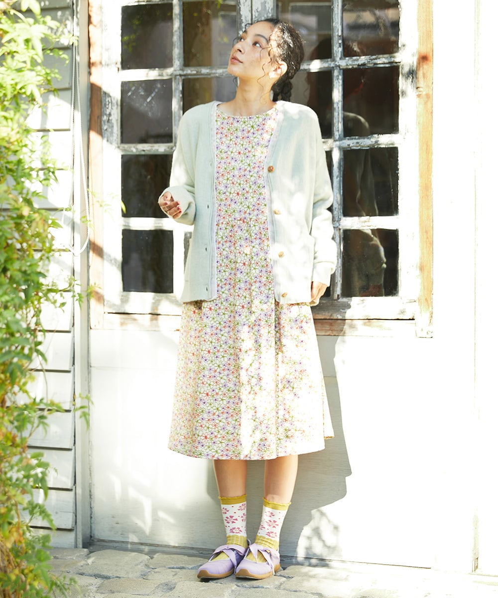 GG6CD30160 Jocomomola(ホコモモラ) リボンバレエスニーカー ラベンダー