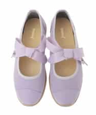 GG6CD30160 Jocomomola(ホコモモラ) リボンバレエスニーカー ラベンダー