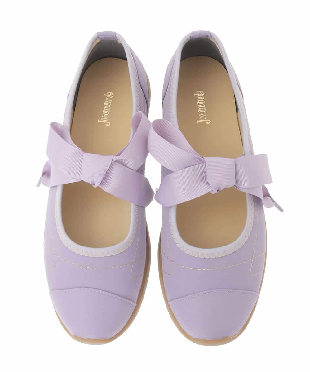 GG6CD30160 Jocomomola(ホコモモラ) リボンバレエスニーカー ラベンダー