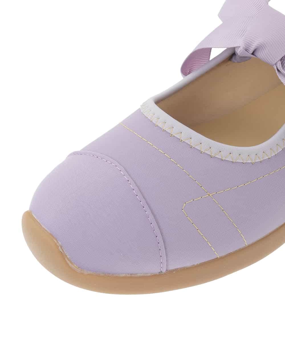 GG6CD30160 Jocomomola(ホコモモラ) リボンバレエスニーカー ラベンダー