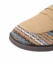 GG6DE30180 Jocomomola(ホコモモラ) マルチカラーメッシュローファー グリーン