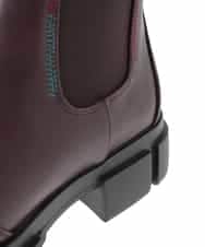 GG6JB30180 Jocomomola(ホコモモラ) ステッチアクセントサイドゴアブーツ ブラウン