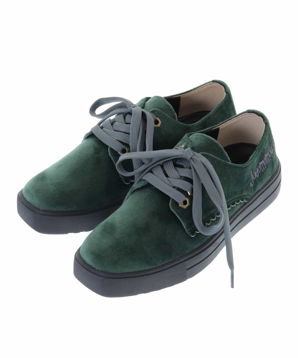 Jocomomola ホコモモラ ベロアレースアップスニーカー イトキンオンラインストア