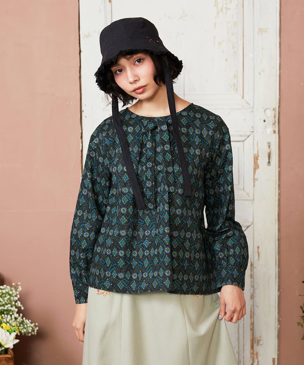 GG7DD30080 Jocomomola(ホコモモラ) チューリップバケットハット ブラック