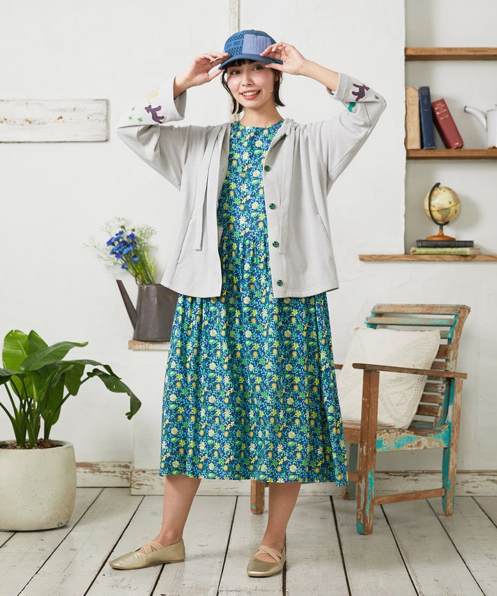 GG7DE31080 Jocomomola(ホコモモラ) パッチレース切り替えデザインキャップ ブルー