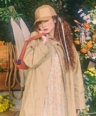 GG7DE31080 Jocomomola(ホコモモラ) パッチレース切り替えデザインキャップ ベージュ