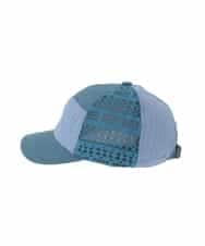 GG7DE31080 Jocomomola(ホコモモラ) パッチレース切り替えデザインキャップ ブルー